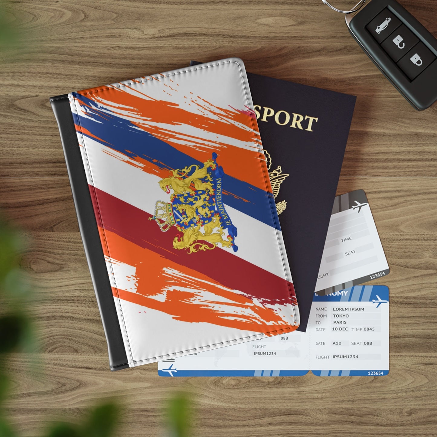 Netherlands Flag Passport Holder, traveler's and expats' essential, study abroad must-have, wanderlust accessory