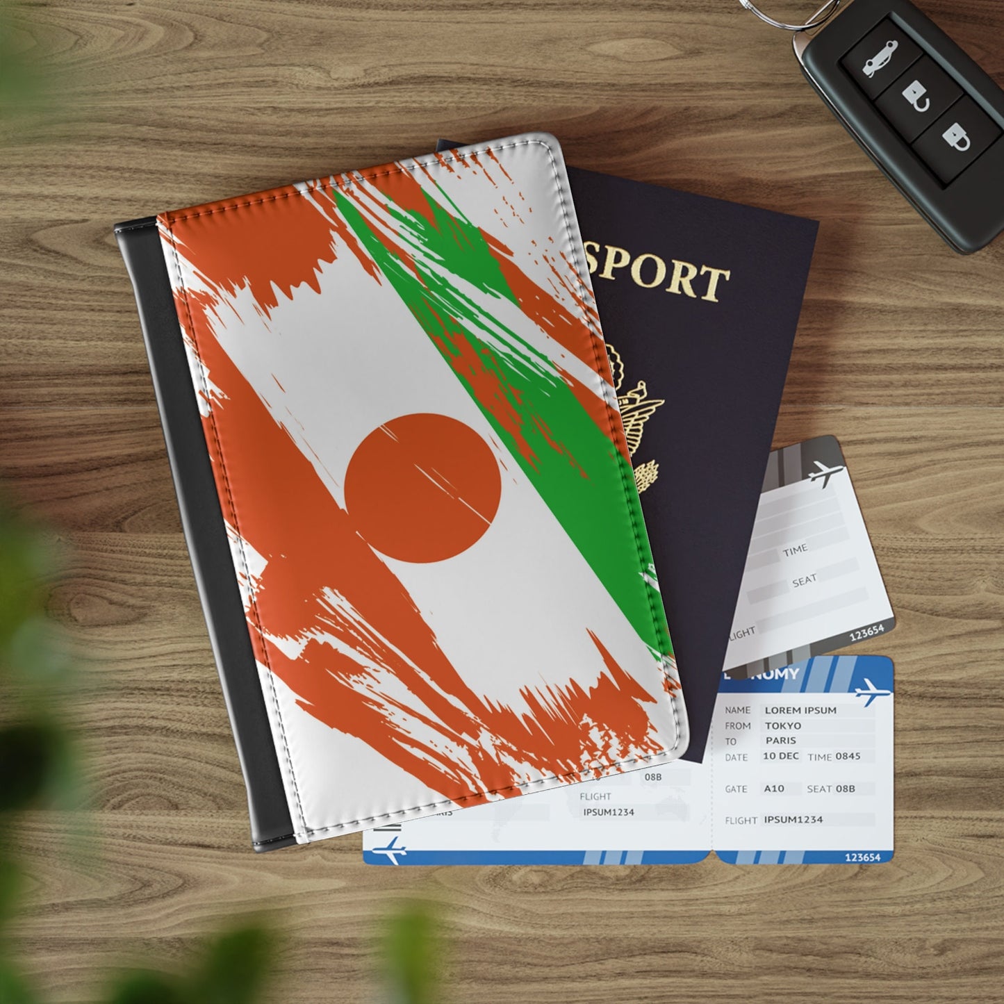 Niger Flag Passport Holder, traveler's and expats' essential, study abroad must-have, wanderlust accessory