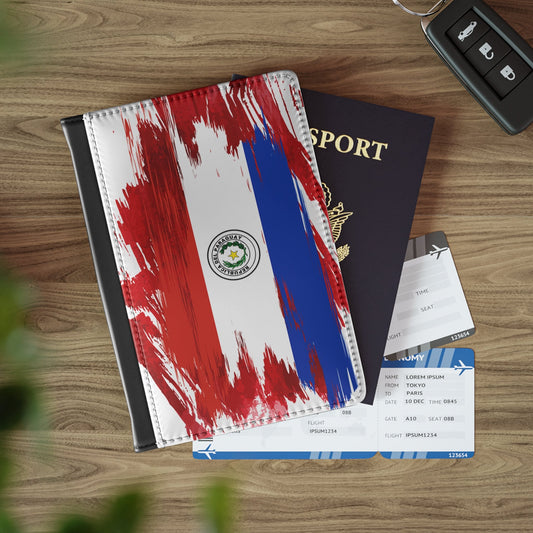 Paraguay Flag Passport Holder, traveler's and expats' essential, study abroad must-have, wanderlust accessory