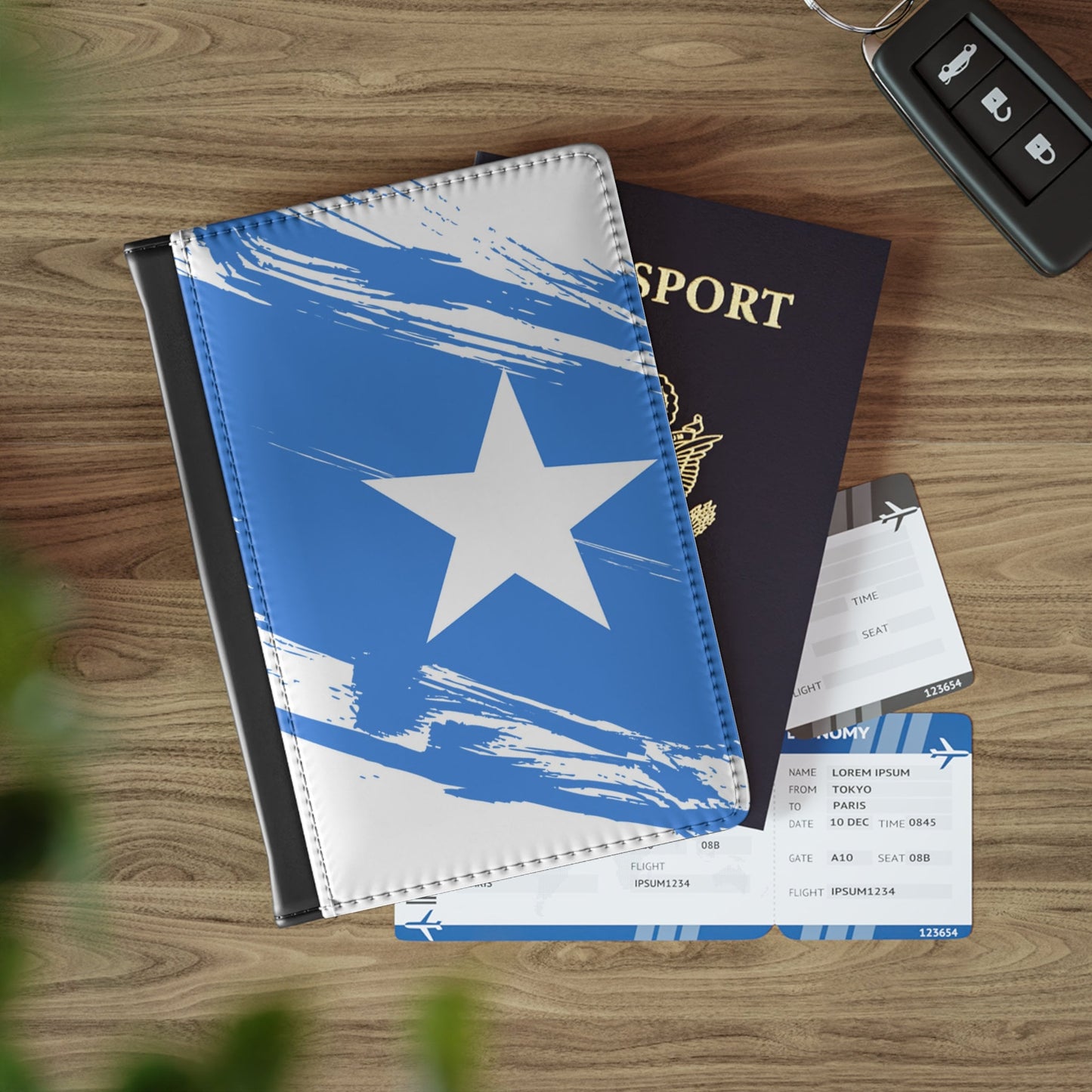 Somalia Flag Passport Holder, traveler's and expats' essential, study abroad must-have, wanderlust accessory