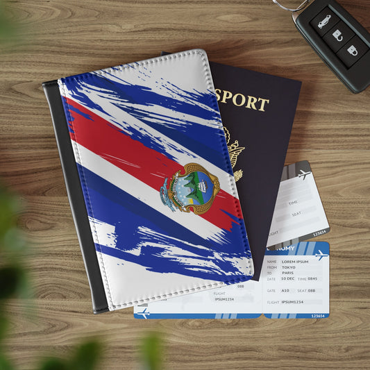 Costa Rica Flag Passport Holder, traveler's and expats' essential, study abroad must-have, wanderlust accessory