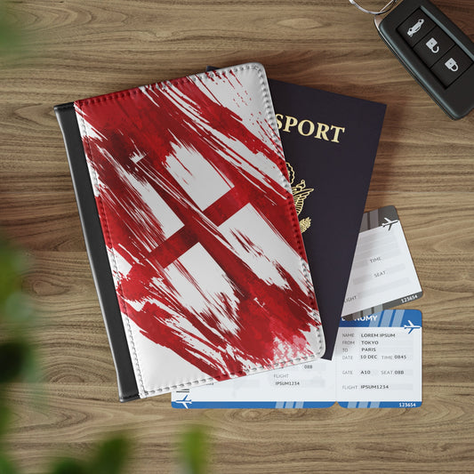 England Flag Passport Holder, traveler's and expats' essential, study abroad must-have, wanderlust accessory