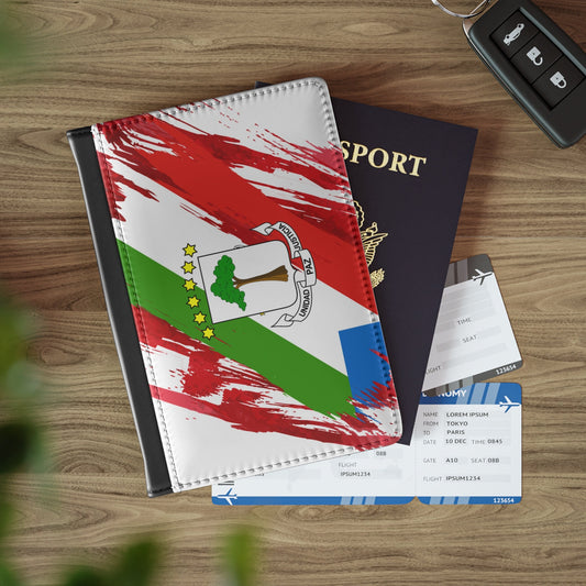 Equatorial Guinea Flag Passport Holder, traveler's and expats' essential, study abroad must-have, wanderlust accessory