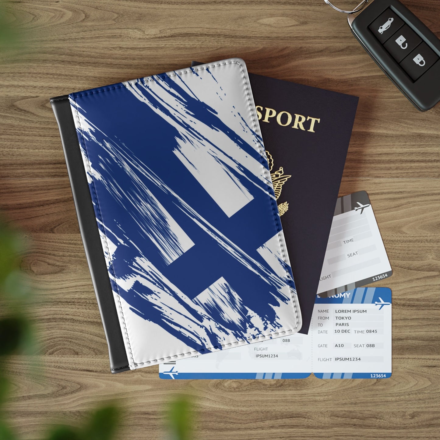 Finland Flag Passport Holder, traveler's and expats' essential, study abroad must-have, wanderlust accessory