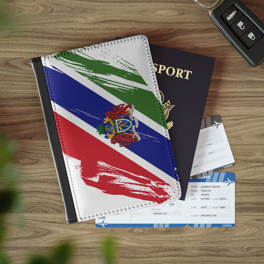 Gambia Flag Passport Holder, traveler's and expats' essential, study abroad must-have, wanderlust accessory