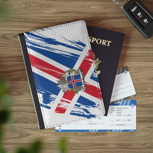 Iceland Flag Passport Holder, traveler's and expats' essential, study abroad must-have, wanderlust accessory