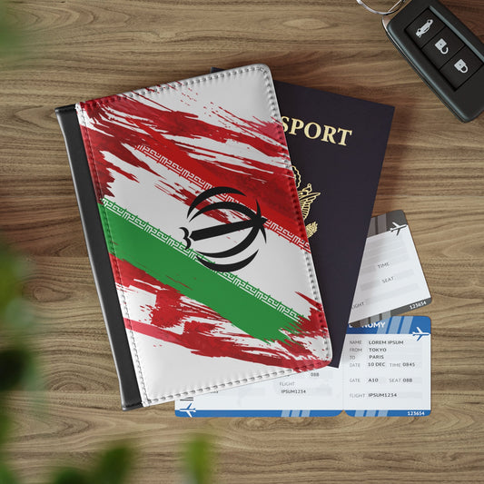 Iran Flag Passport Holder, traveler's and expats' essential, study abroad must-have, wanderlust accessory