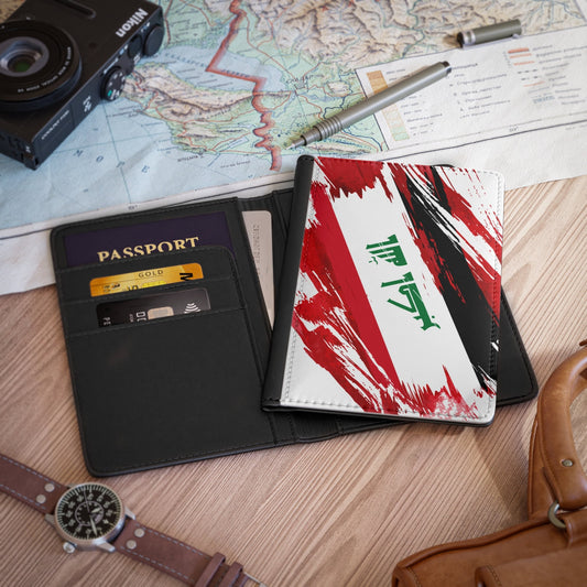 Iraq Flag Passport Holder, traveler's and expats' essential, study abroad must-have, wanderlust accessory