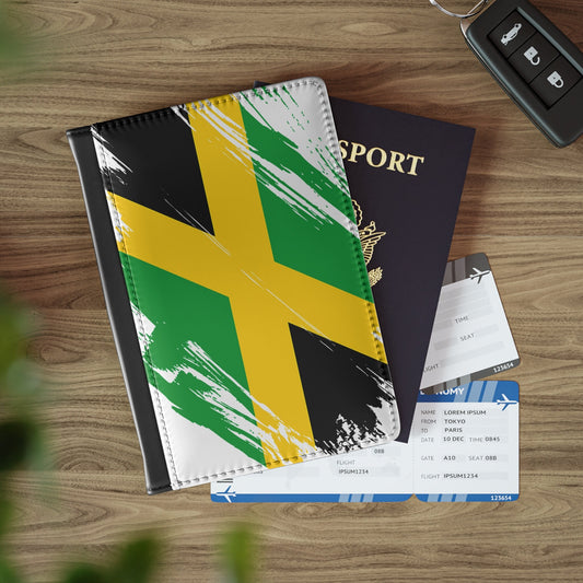 Jamaica Flag Passport Holder, traveler's and expats' essential, study abroad must-have, wanderlust accessory