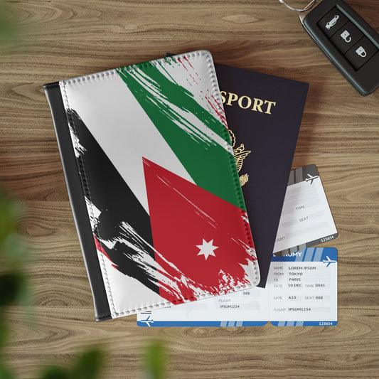 Jordan Flag Passport Holder, traveler's and expats' essential, study abroad must-have, wanderlust accessory