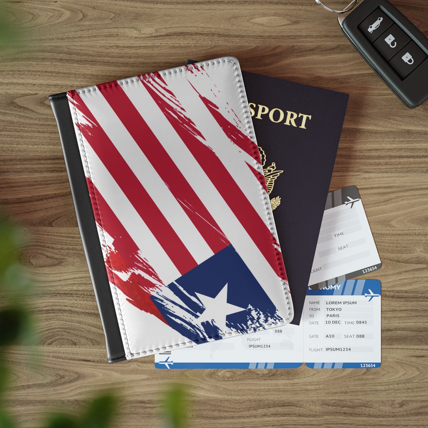 Liberia Flag Passport Holder, traveler's and expats' essential, study abroad must-have, wanderlust accessory