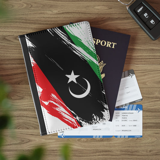 Libya Flag Passport Holder, traveler's and expats' essential, study abroad must-have, wanderlust accessory