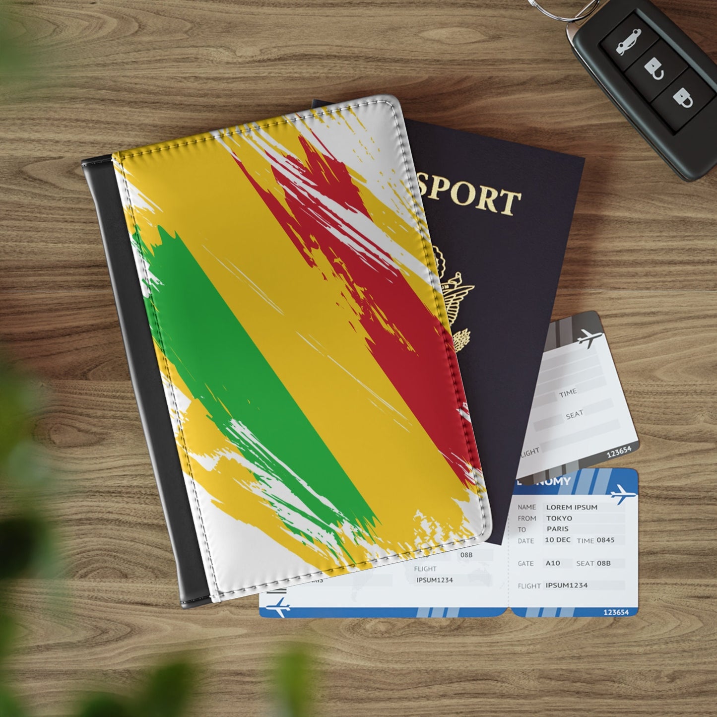 Mali Flag Passport Holder, traveler's and expats' essential, study abroad must-have, wanderlust accessory