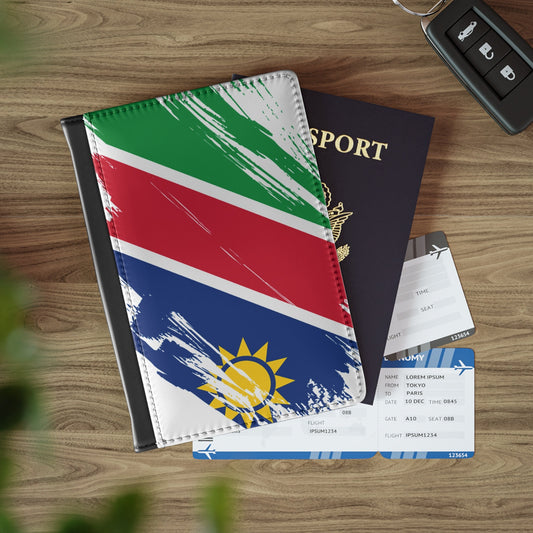 Namibia Flag Passport Holder, traveler's and expats' essential, study abroad must-have, wanderlust accessory