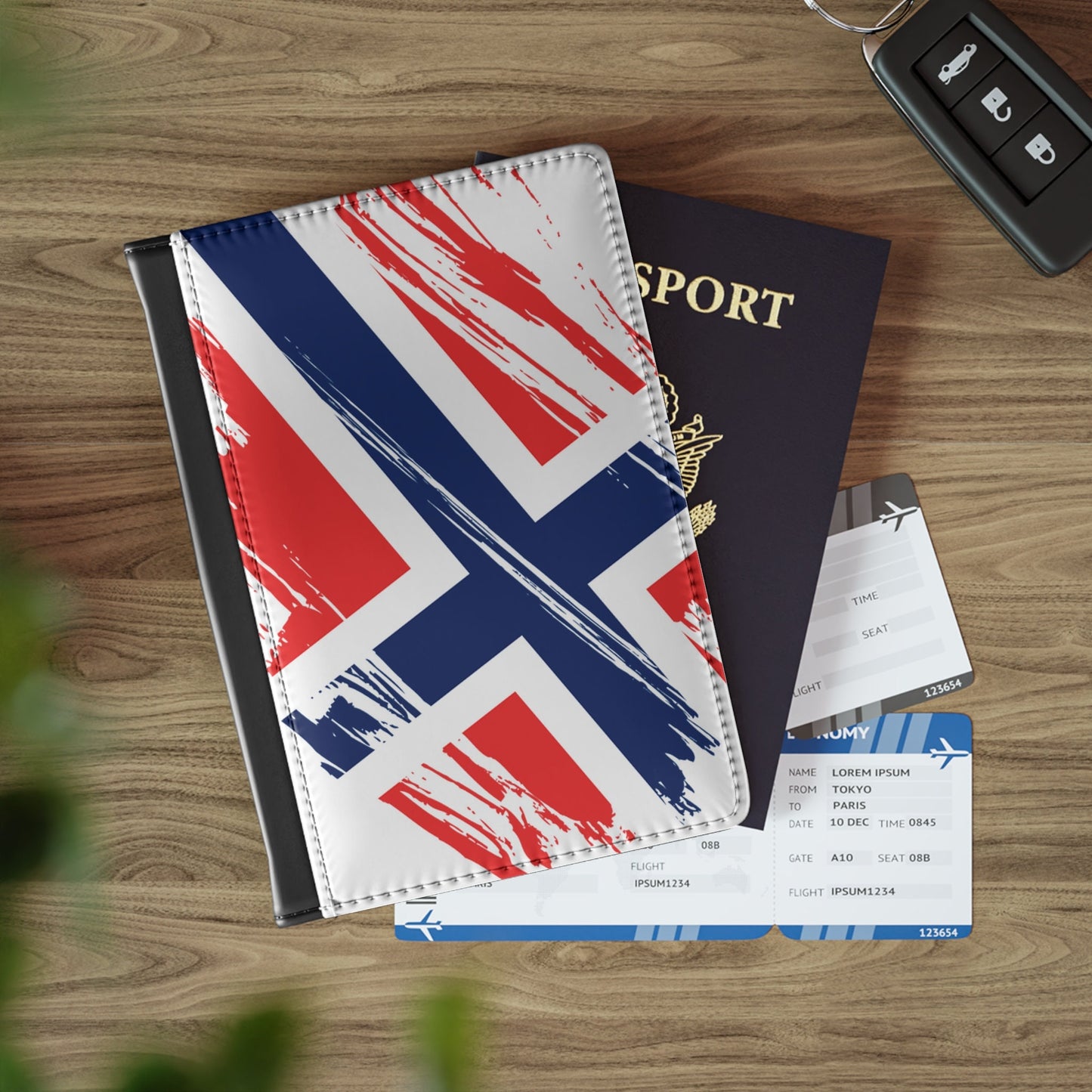 Norway Flag Passport Holder, traveler's and expats' essential, study abroad must-have, wanderlust accessory