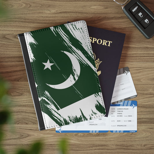 Pakistan Flag Passport Holder, traveler's and expats' essential, study abroad must-have, wanderlust accessory