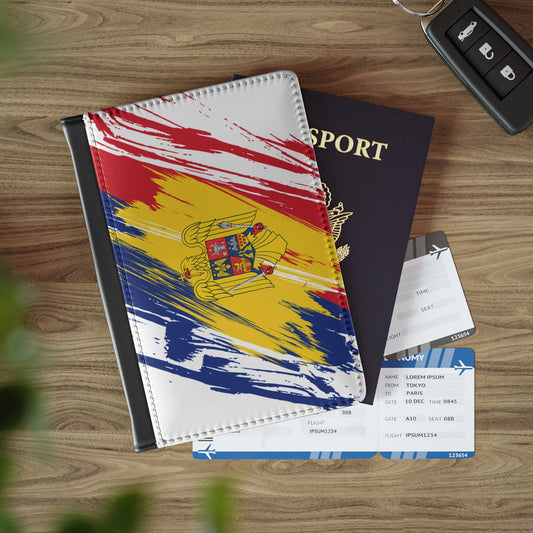 Romania Flag Passport Holder, traveler's and expats' essential, study abroad must-have, wanderlust accessory