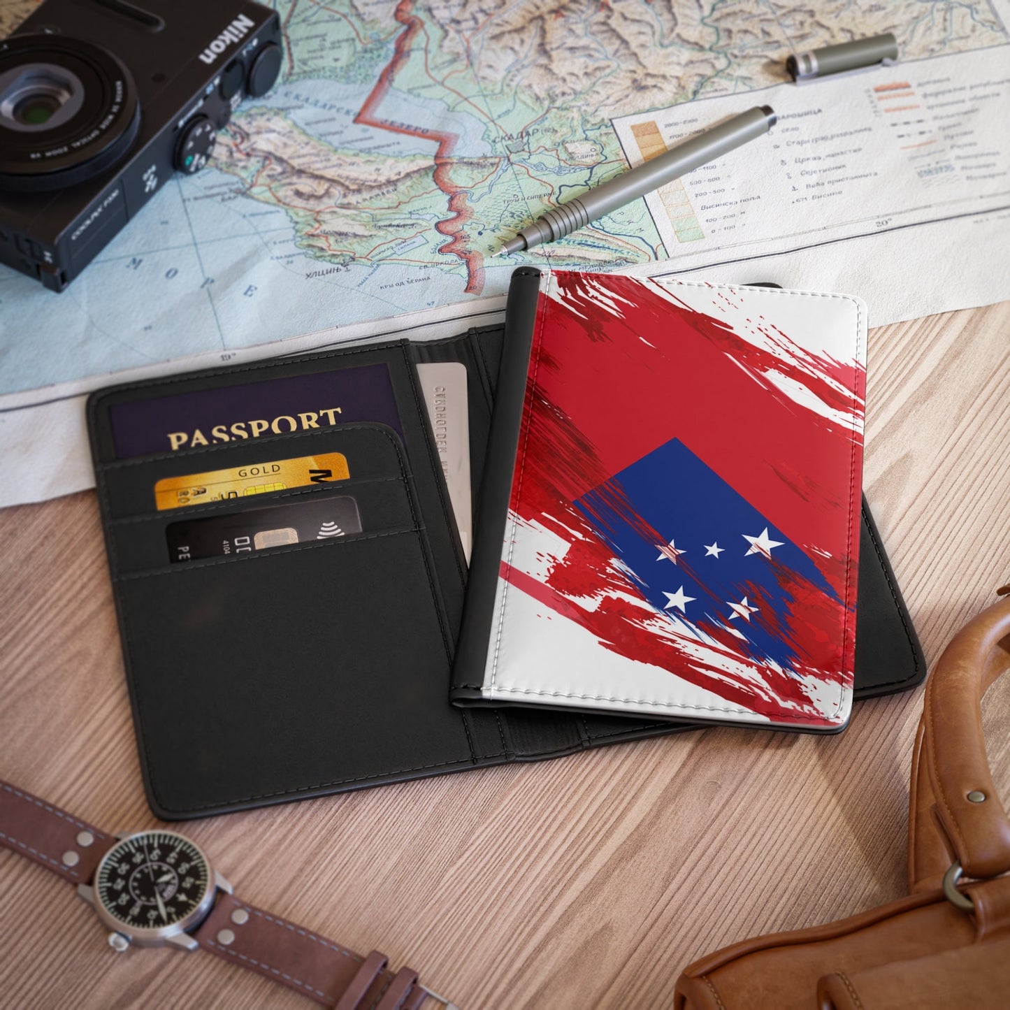 Samoa Flag Passport Holder, traveler's and expats' essential, study abroad must-have, wanderlust accessory