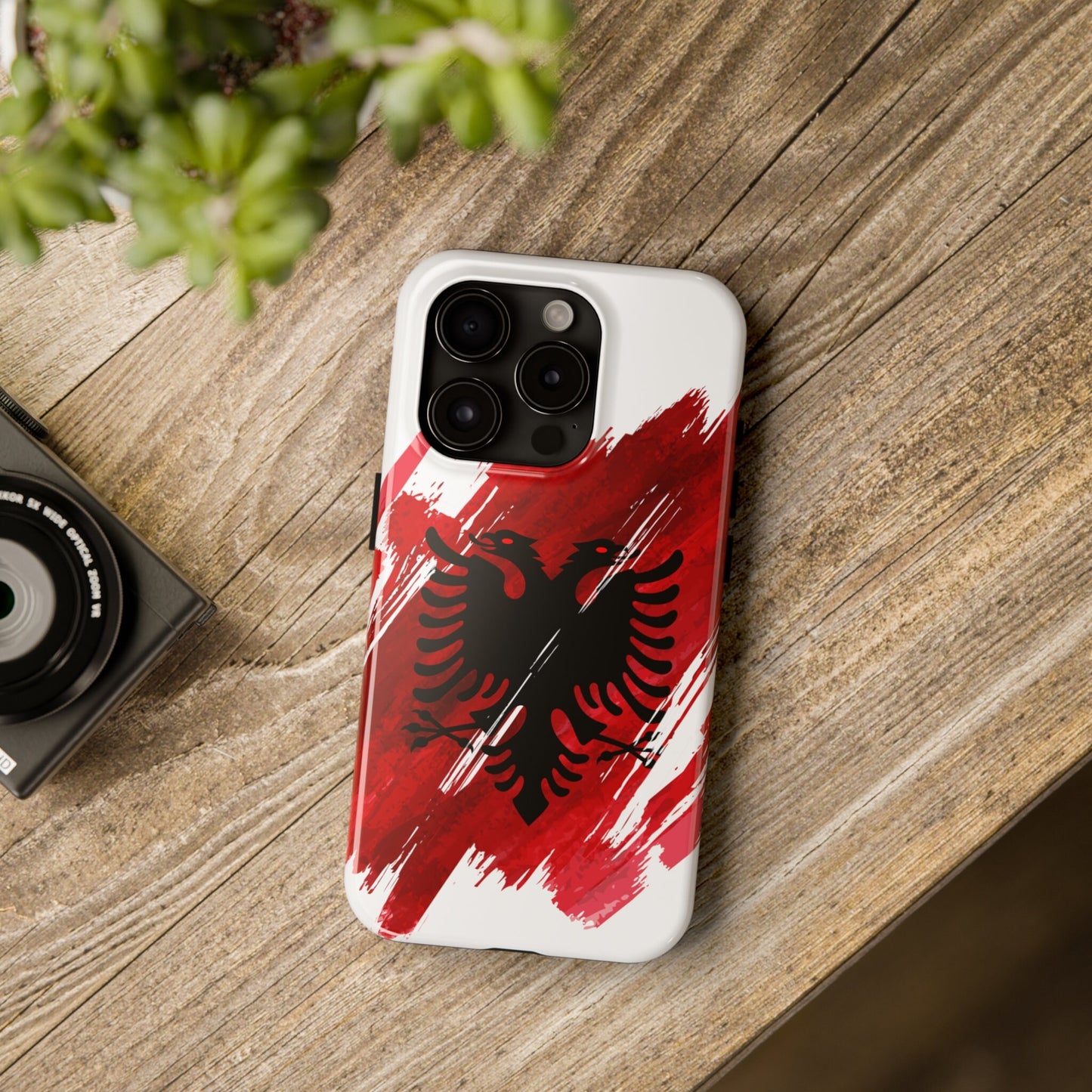 Albania Flag iPhone Case iPhone 15 14 13 12 Mini 11 XR Xs X 8 7 SE iPhone Pro Max , Iphone cover, Iphone Tough Case