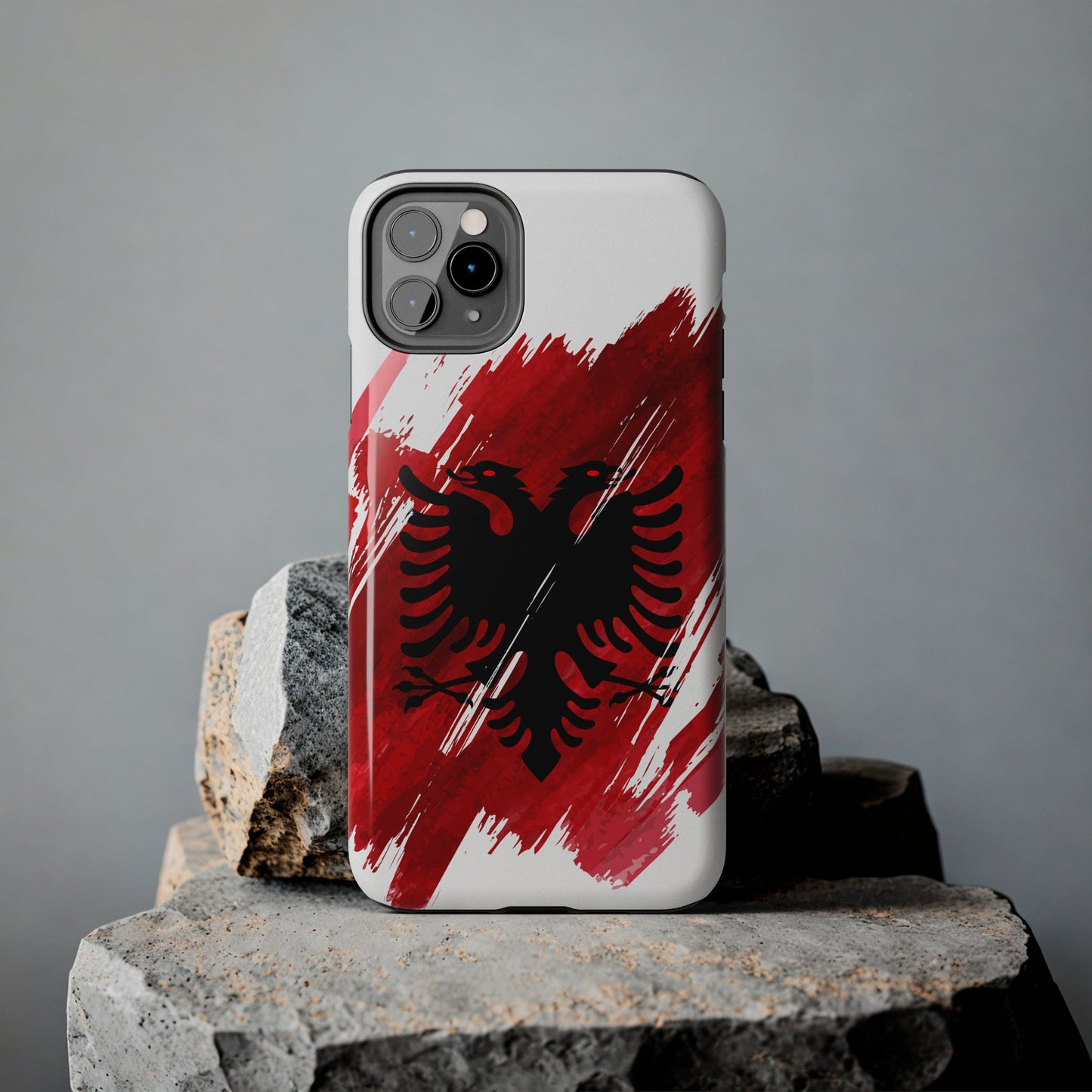 Albania Flag iPhone Case iPhone 15 14 13 12 Mini 11 XR Xs X 8 7 SE iPhone Pro Max , Iphone cover, Iphone Tough Case