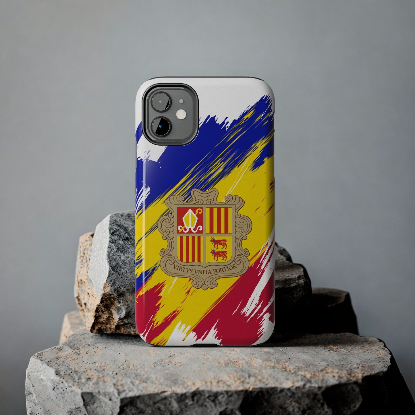 Andorra Flag iPhone Case iPhone 15 14 13 12 Mini 11 XR Xs X 8 7 SE iPhone Pro Max , Iphone cover, Iphone Tough Case