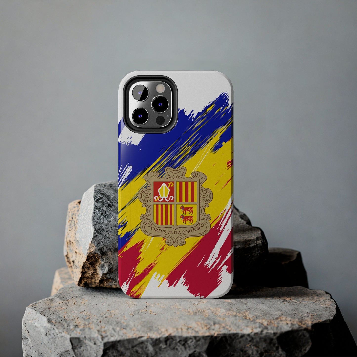 Andorra Flag iPhone Case iPhone 15 14 13 12 Mini 11 XR Xs X 8 7 SE iPhone Pro Max , Iphone cover, Iphone Tough Case