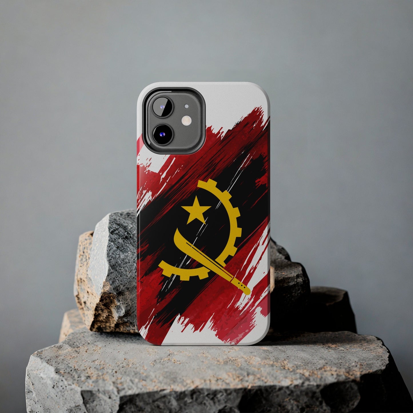 Angola Flag iPhone Case iPhone 15 14 13 12 Mini 11 XR Xs X 8 7 SE iPhone Pro Max , Iphone cover, Iphone Tough Case