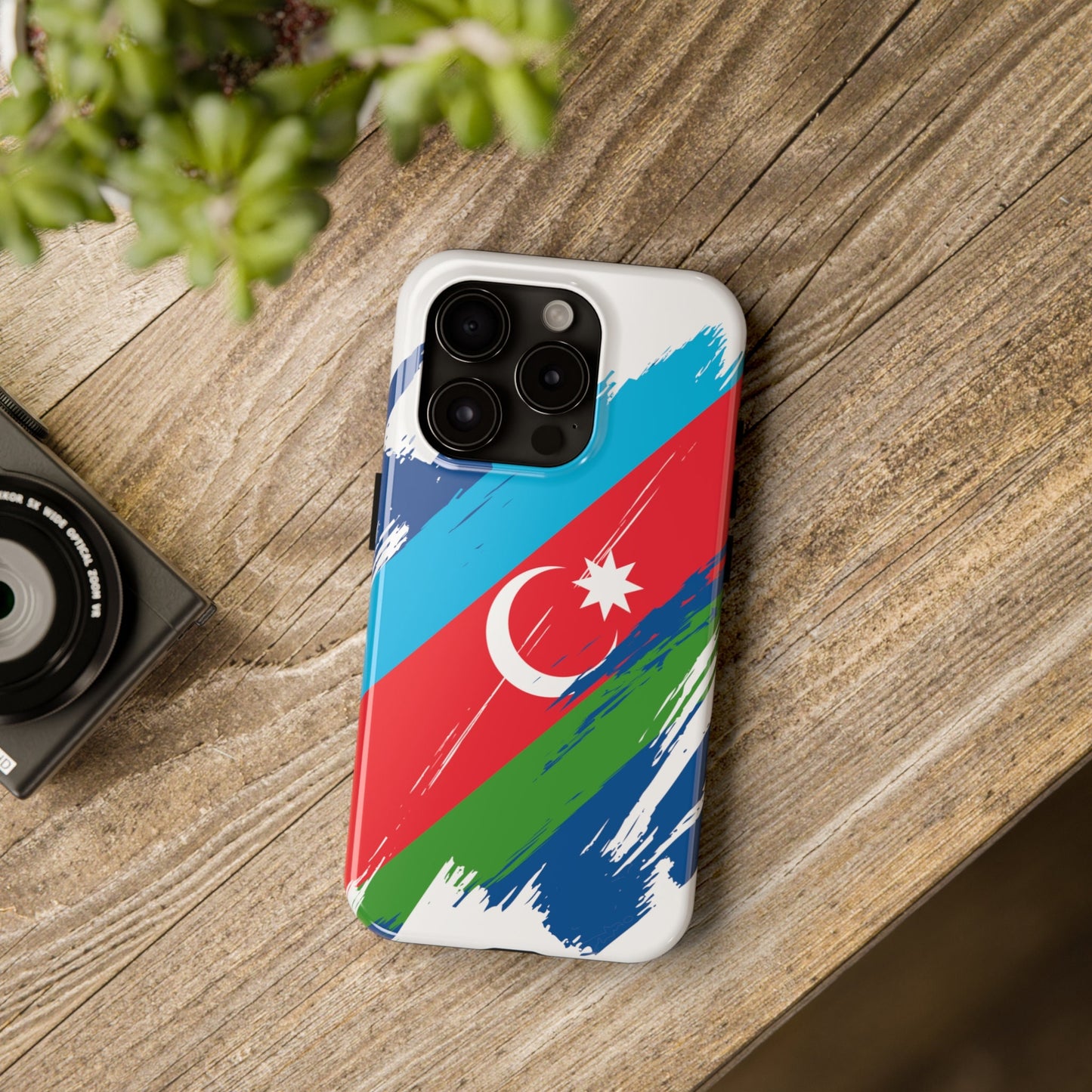 Azerbaijan Flag iPhone Case iPhone 15 14 13 12 Mini 11 XR Xs X 8 7 SE iPhone Pro Max , Iphone cover, Iphone Tough Case