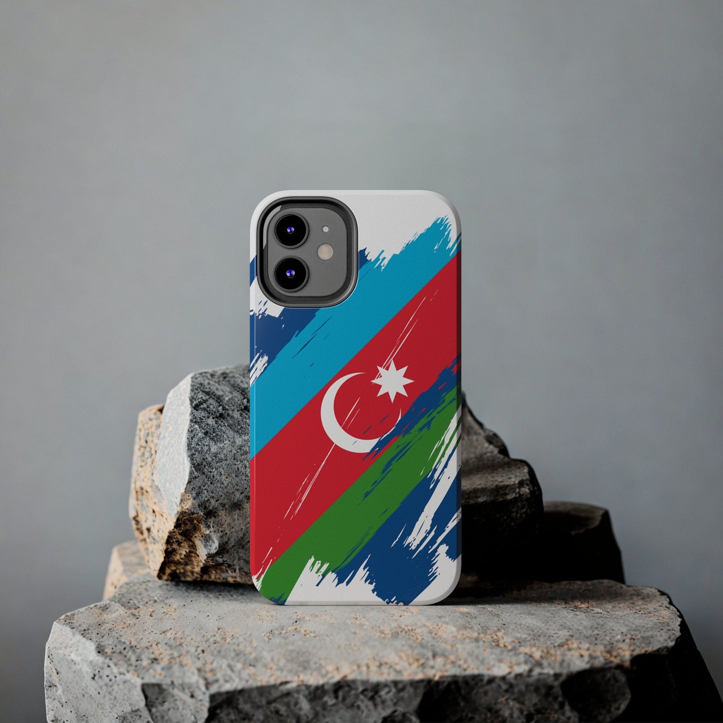 Azerbaijan Flag iPhone Case iPhone 15 14 13 12 Mini 11 XR Xs X 8 7 SE iPhone Pro Max , Iphone cover, Iphone Tough Case