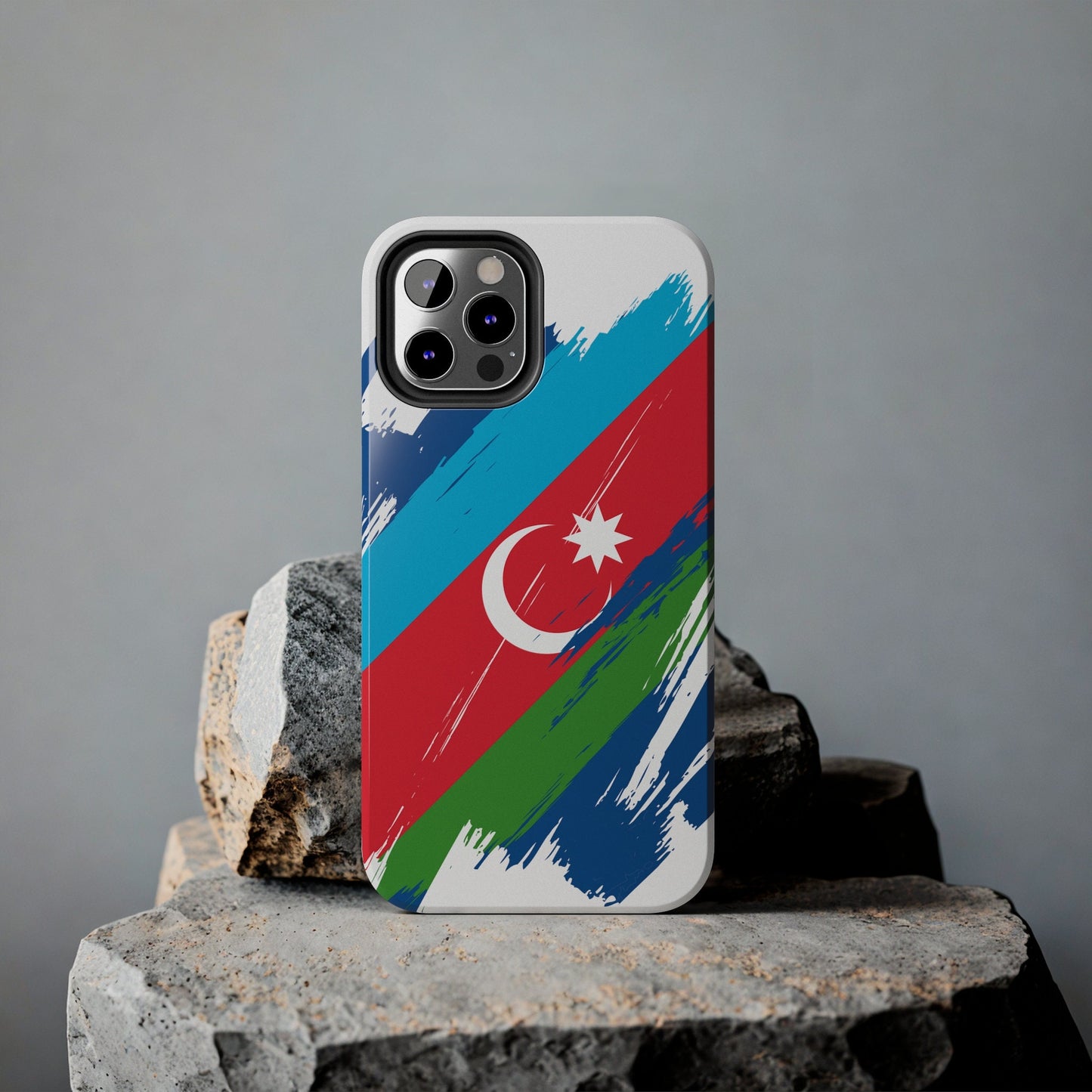 Azerbaijan Flag iPhone Case iPhone 15 14 13 12 Mini 11 XR Xs X 8 7 SE iPhone Pro Max , Iphone cover, Iphone Tough Case