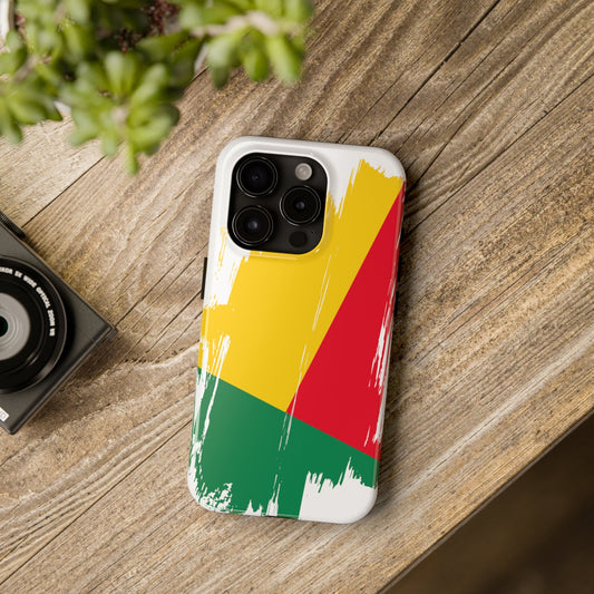 Benin Flag iPhone Case iPhone 15 14 13 12 Mini 11 XR Xs X 8 7 SE iPhone Pro Max , Iphone cover, Iphone Tough Case