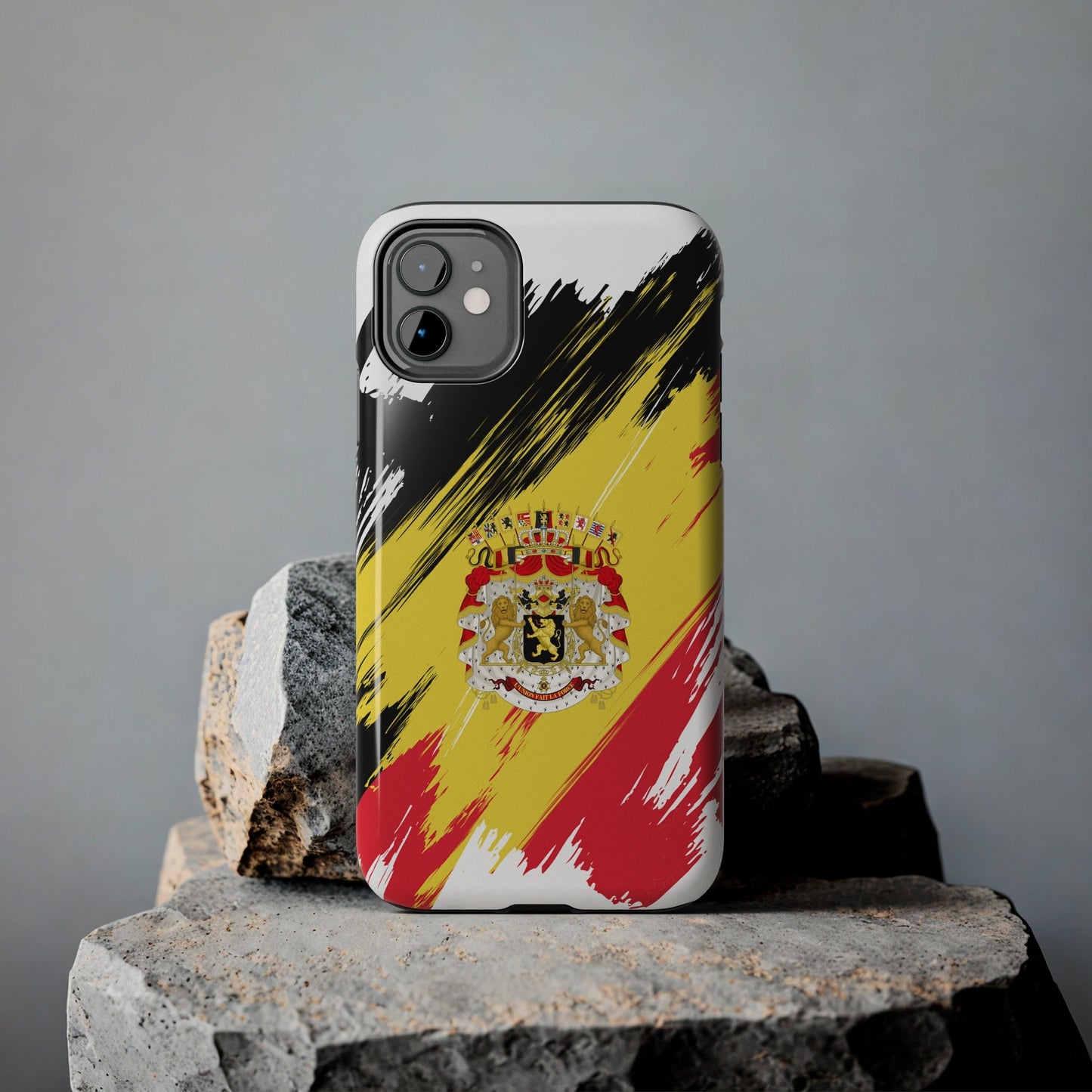 Belgium Flag iPhone Case iPhone 15 14 13 12 Mini 11 XR Xs X 8 7 SE iPhone Pro Max , Iphone cover, Iphone Tough Case