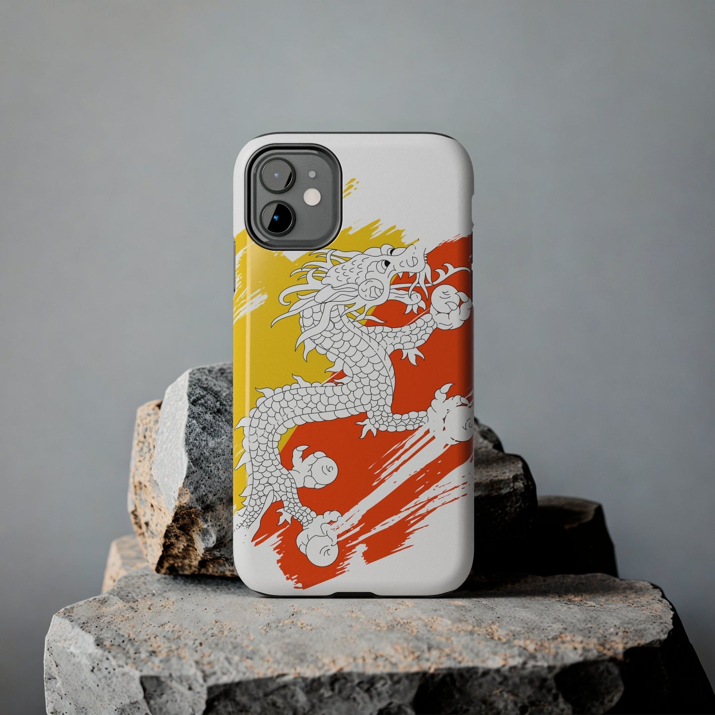 Bhutan Flag iPhone Case iPhone 15 14 13 12 Mini 11 XR Xs X 8 7 SE iPhone Pro Max , Iphone cover, Iphone Tough Case