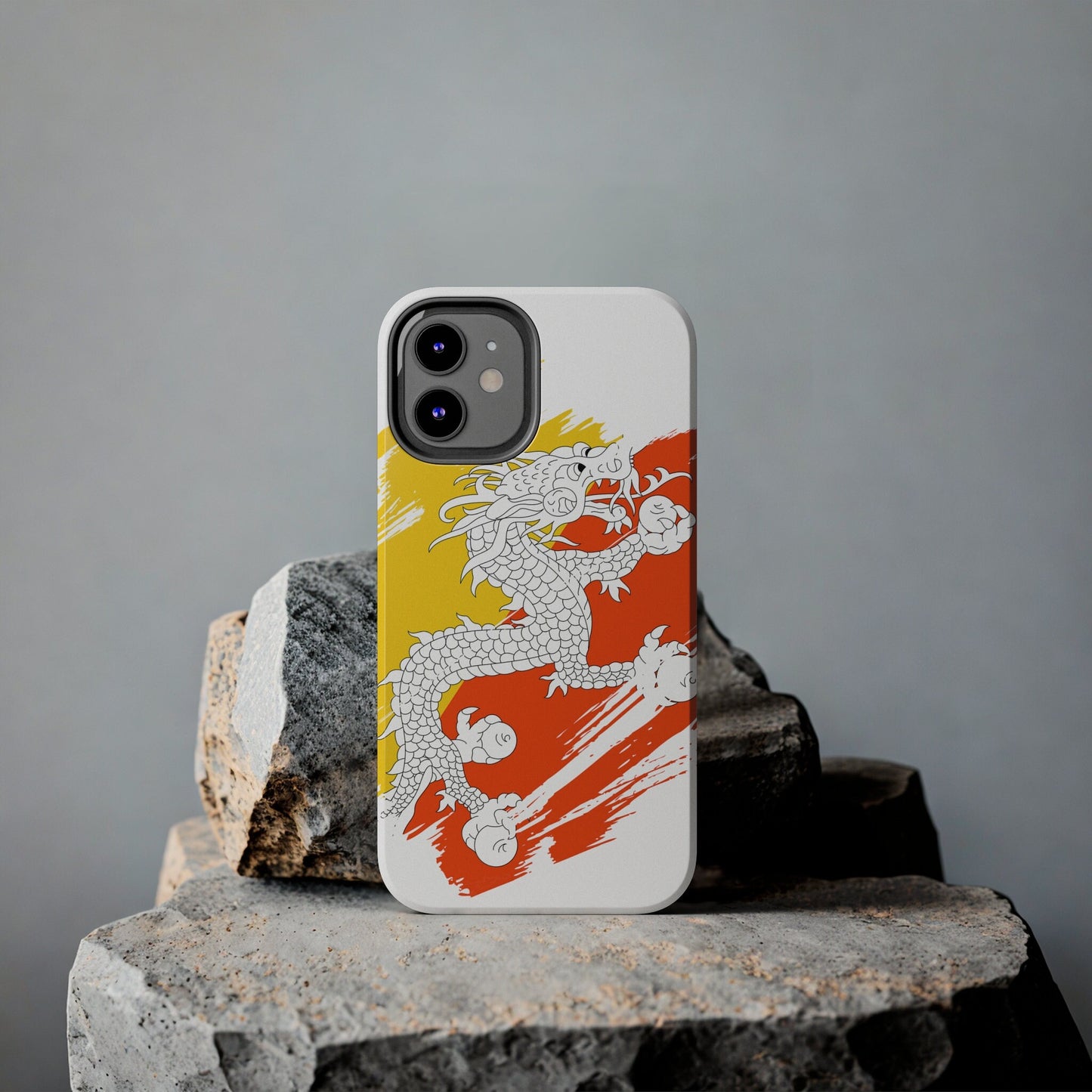 Bhutan Flag iPhone Case iPhone 15 14 13 12 Mini 11 XR Xs X 8 7 SE iPhone Pro Max , Iphone cover, Iphone Tough Case