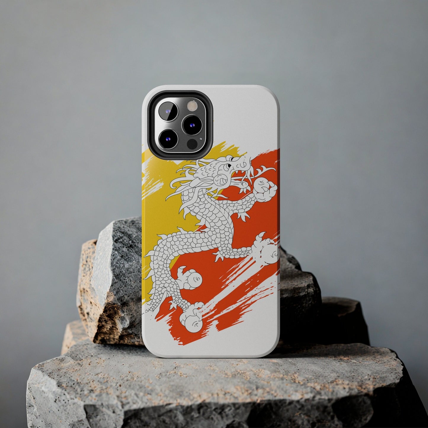 Bhutan Flag iPhone Case iPhone 15 14 13 12 Mini 11 XR Xs X 8 7 SE iPhone Pro Max , Iphone cover, Iphone Tough Case