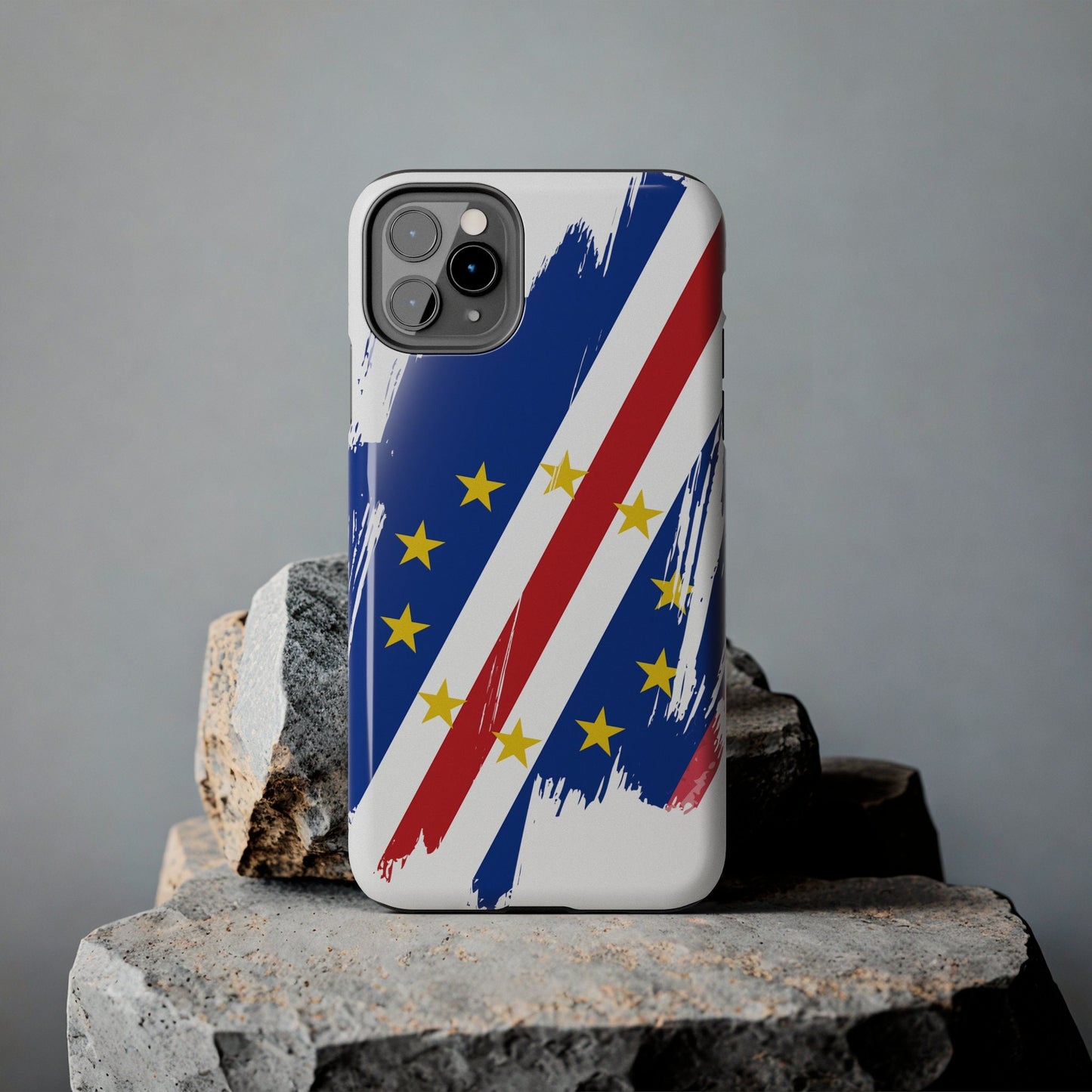 Cabo Verde Flag iPhone Case iPhone 15 14 13 12 Mini 11 XR Xs X 8 7 SE iPhone Pro Max , Iphone cover, Iphone Tough Case