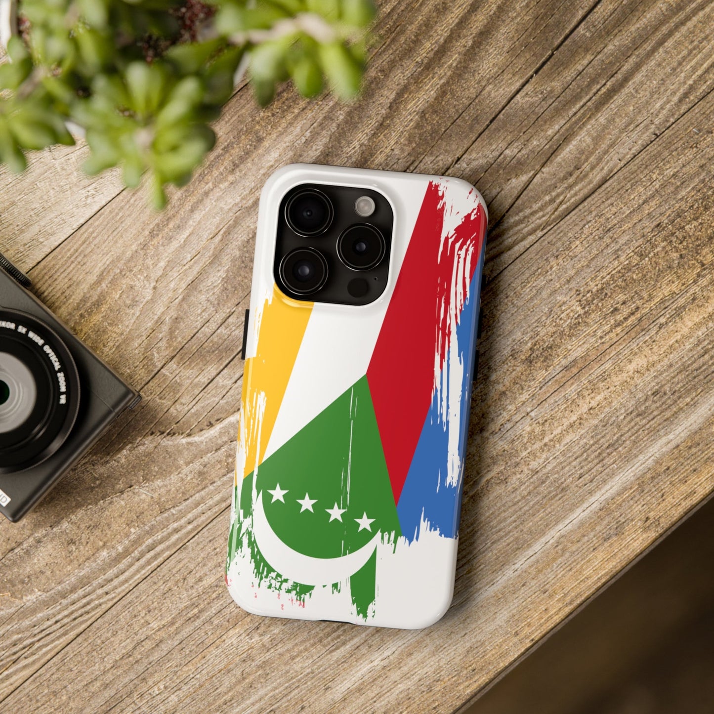 Comoros Flag iPhone Case iPhone 15 14 13 12 Mini 11 XR Xs X 8 7 SE iPhone Pro Max , Iphone cover, Iphone Tough Case