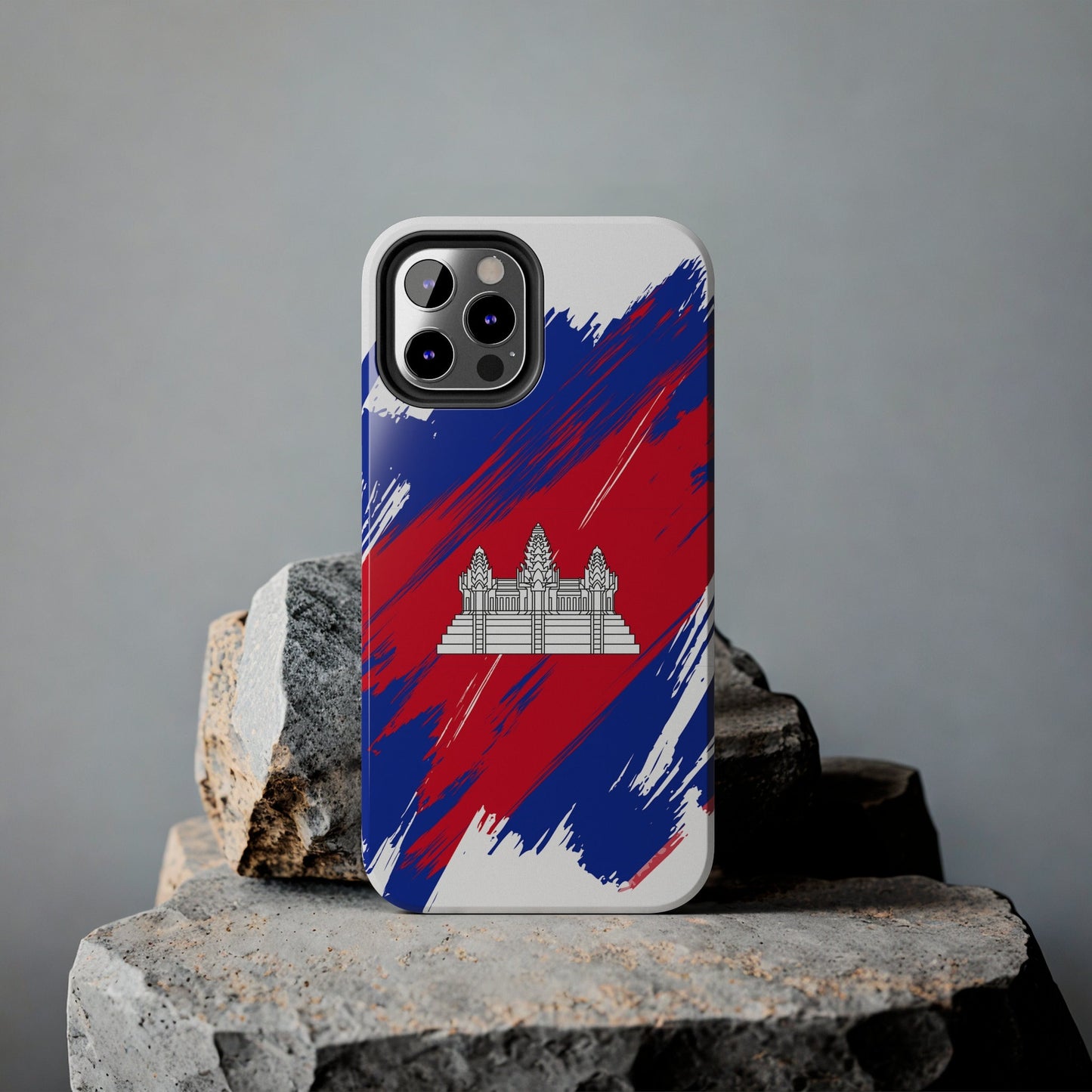 Cambodia Flag iPhone Case iPhone 15 14 13 12 Mini 11 XR Xs X 8 7 SE iPhone Pro Max , Iphone cover, Iphone Tough Case