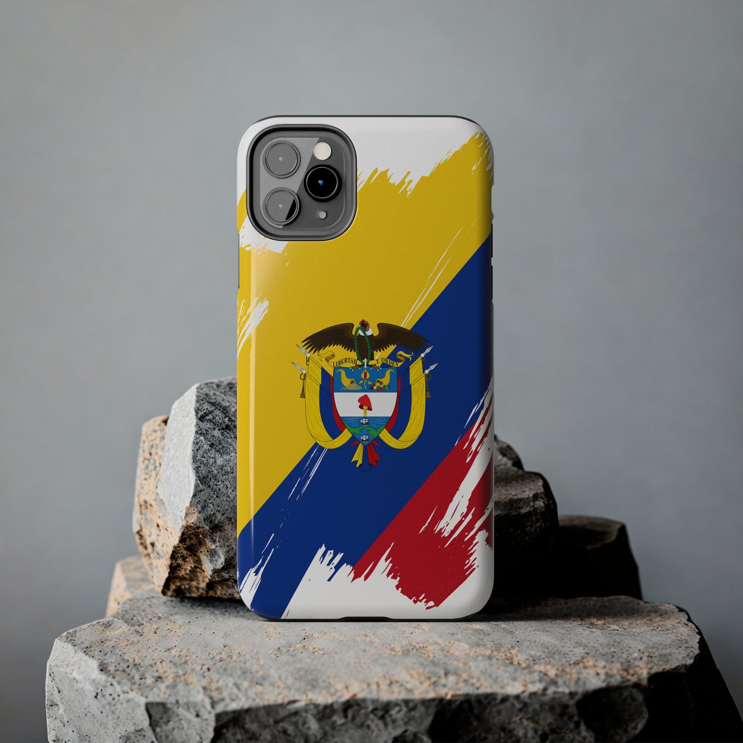 Colombia Flag iPhone Case iPhone 15 14 13 12 Mini 11 XR Xs X 8 7 SE iPhone Pro Max , Iphone cover, Iphone Tough Case