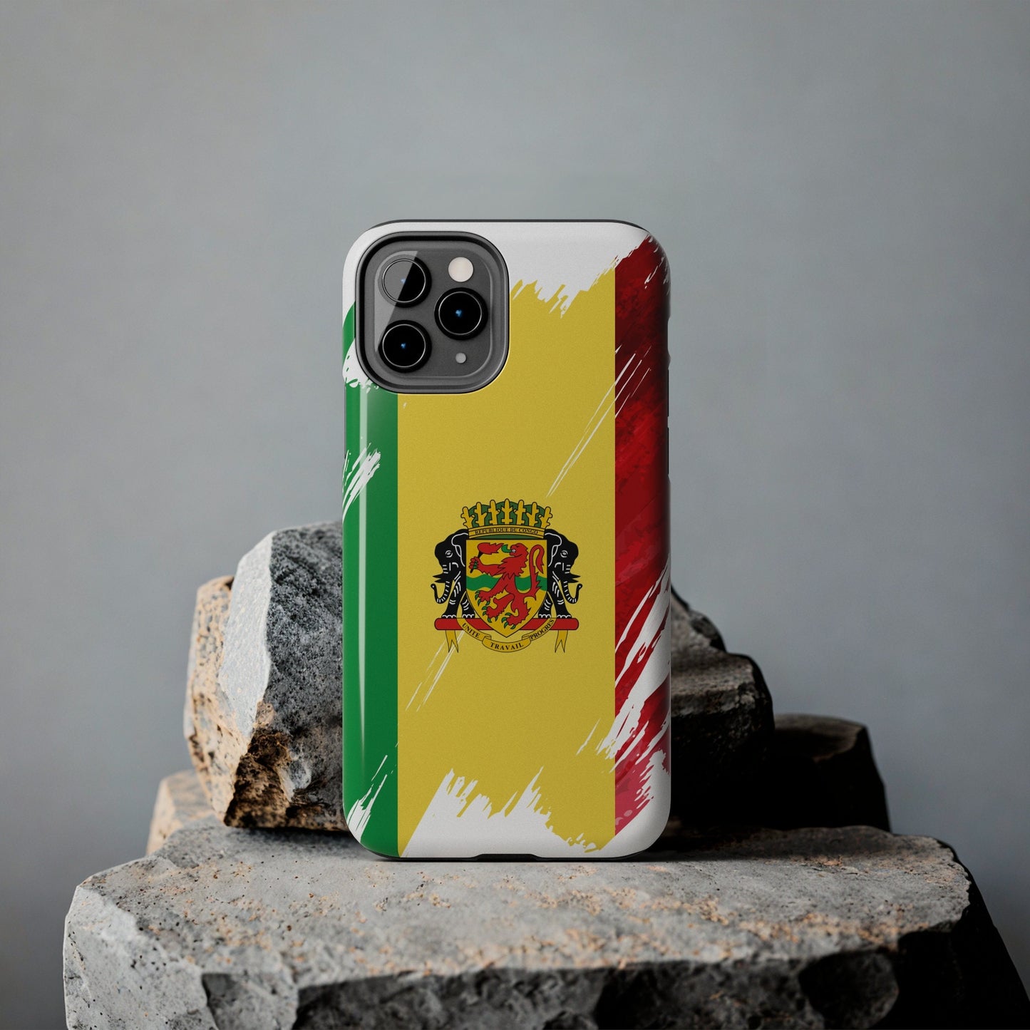 Congo Flag iPhone Case iPhone 15 14 13 12 Mini 11 XR Xs X 8 7 SE iPhone Pro Max , Iphone cover, Iphone Tough Case