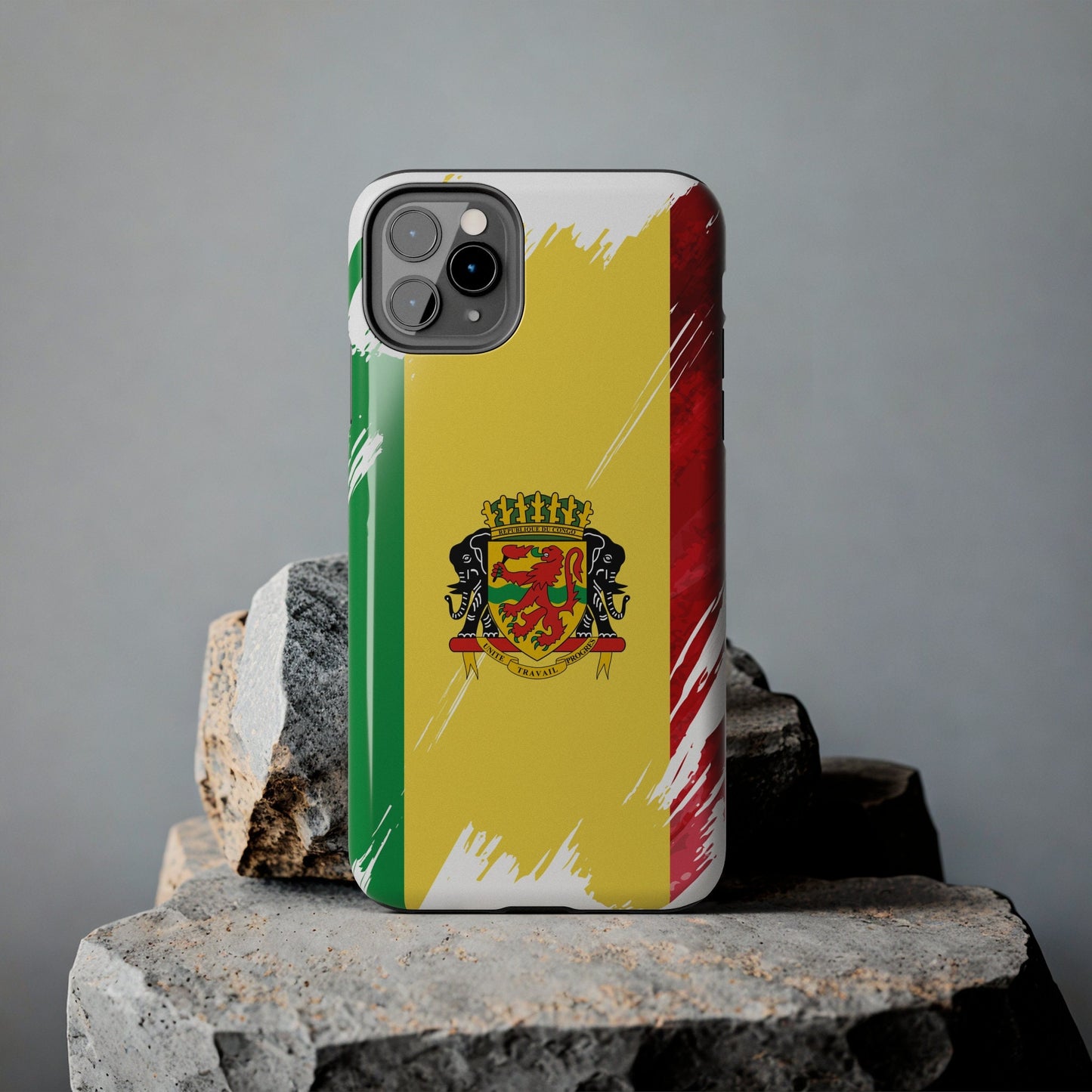 Congo Flag iPhone Case iPhone 15 14 13 12 Mini 11 XR Xs X 8 7 SE iPhone Pro Max , Iphone cover, Iphone Tough Case