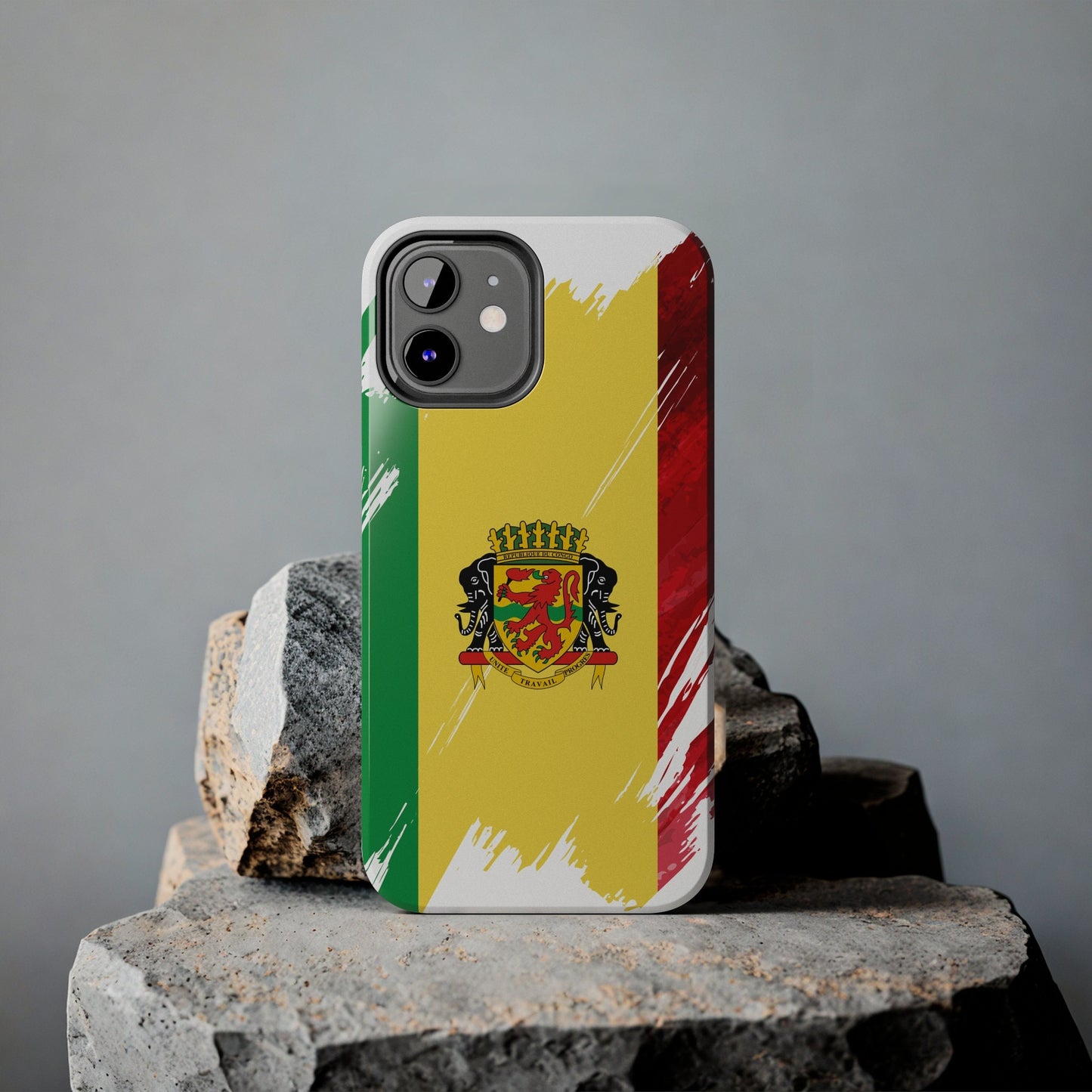 Congo Flag iPhone Case iPhone 15 14 13 12 Mini 11 XR Xs X 8 7 SE iPhone Pro Max , Iphone cover, Iphone Tough Case