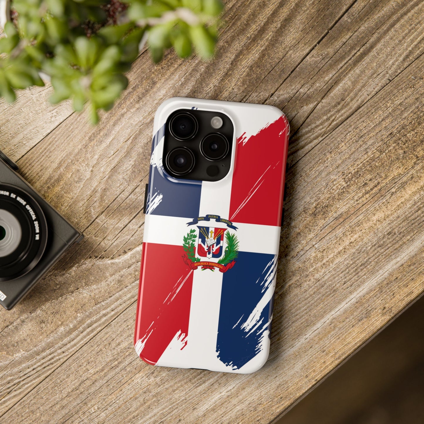 Dominican Republic Flag iPhone Case iPhone 15 14 13 12 Mini 11 XR Xs X 8 7 SE iPhone Pro Max , Iphone cover, Iphone Tough Case