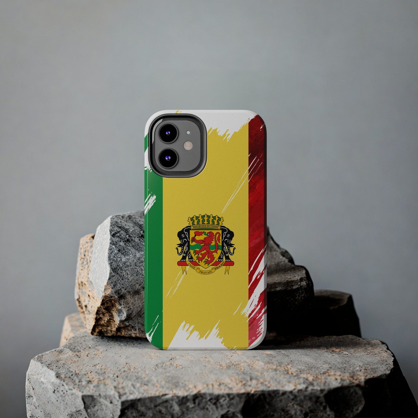 Congo Flag iPhone Case iPhone 15 14 13 12 Mini 11 XR Xs X 8 7 SE iPhone Pro Max , Iphone cover, Iphone Tough Case