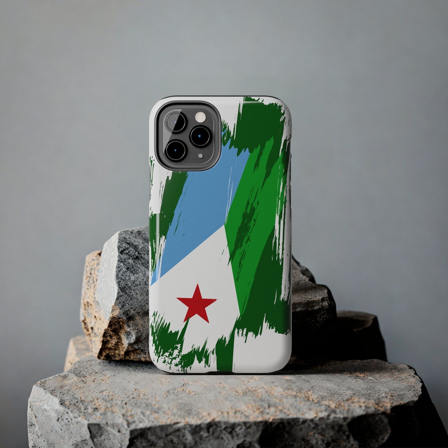 Djibouti Flag iPhone Case iPhone 15 14 13 12 Mini 11 XR Xs X 8 7 SE iPhone Pro Max , Iphone cover, Iphone Tough Case