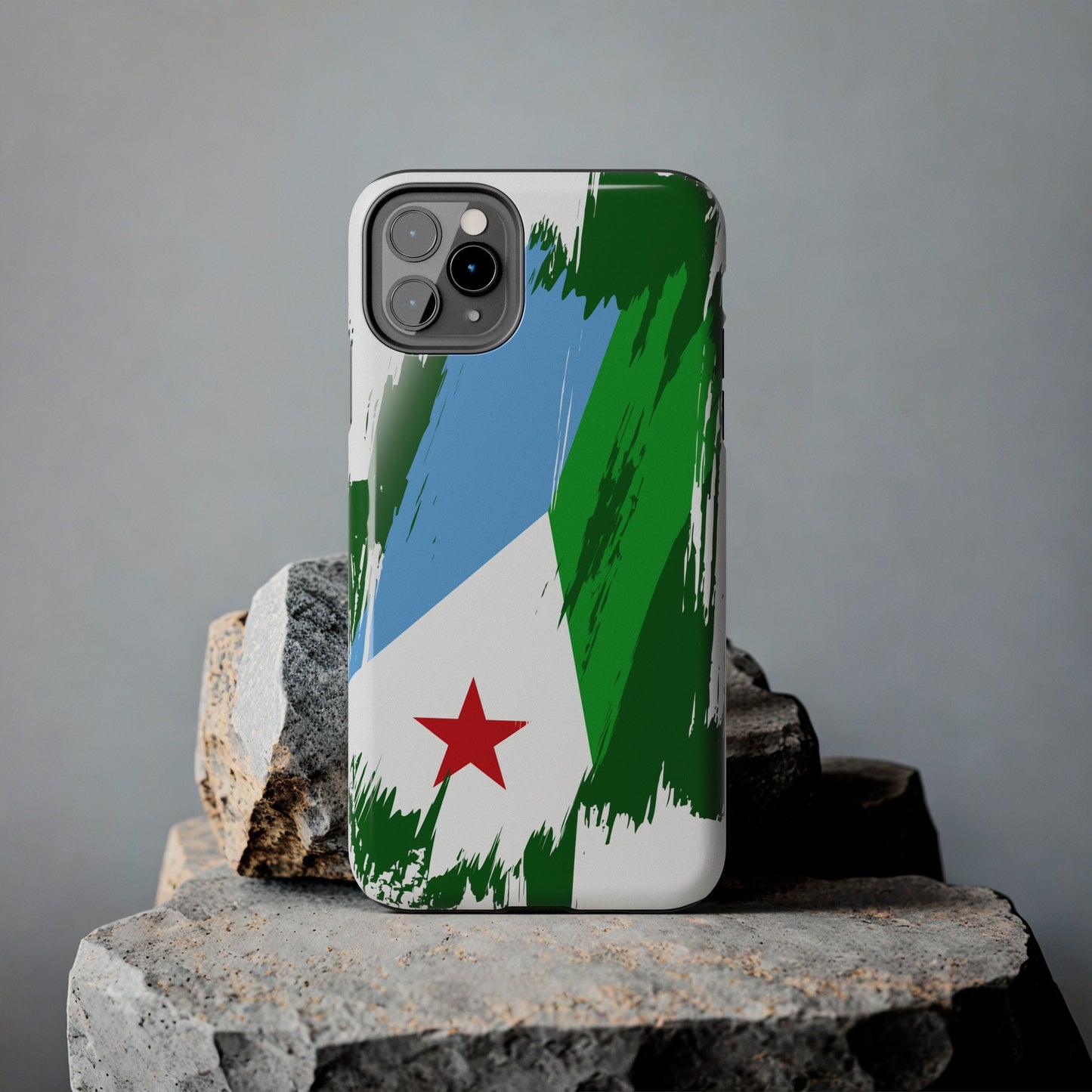 Djibouti Flag iPhone Case iPhone 15 14 13 12 Mini 11 XR Xs X 8 7 SE iPhone Pro Max , Iphone cover, Iphone Tough Case