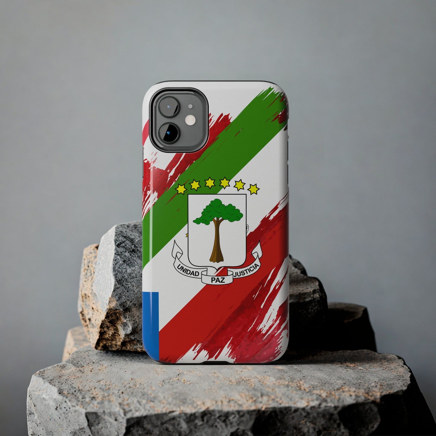 Equatorial Guinea Flag iPhone Case iPhone 15 14 13 12 Mini 11 XR Xs X 8 7 SE iPhone Pro Max , Iphone cover, Iphone Tough Case