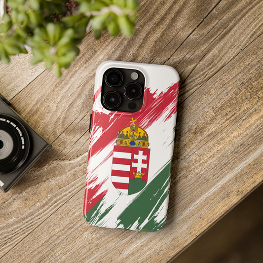 Hungary Flag iPhone Case iPhone 15 14 13 12 Mini 11 XR Xs X 8 7 SE iPhone Pro Max , Iphone cover, Iphone Tough Case