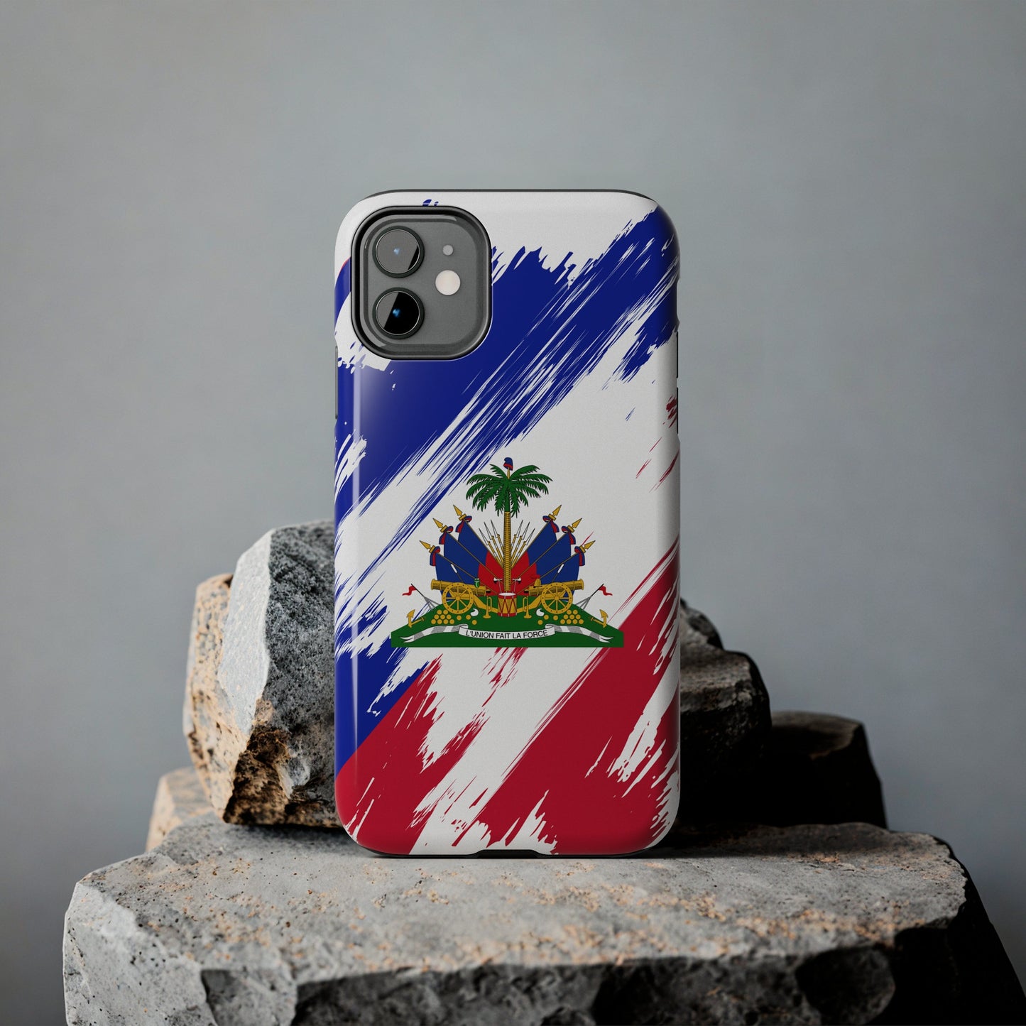 Haiti Flag iPhone Case iPhone 15 14 13 12 Mini 11 XR Xs X 8 7 SE iPhone Pro Max , Iphone cover, Iphone Tough Case