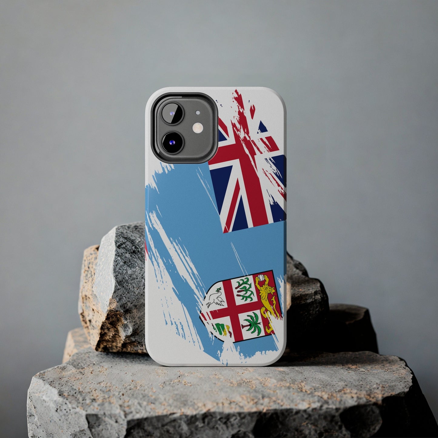 Fiji Flag iPhone Case iPhone 15 14 13 12 Mini 11 XR Xs X 8 7 SE iPhone Pro Max , Iphone cover, Iphone Tough Case